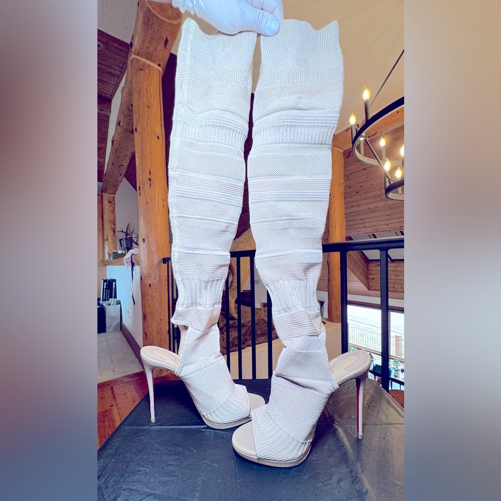 Christian Louboutin knee-high heels